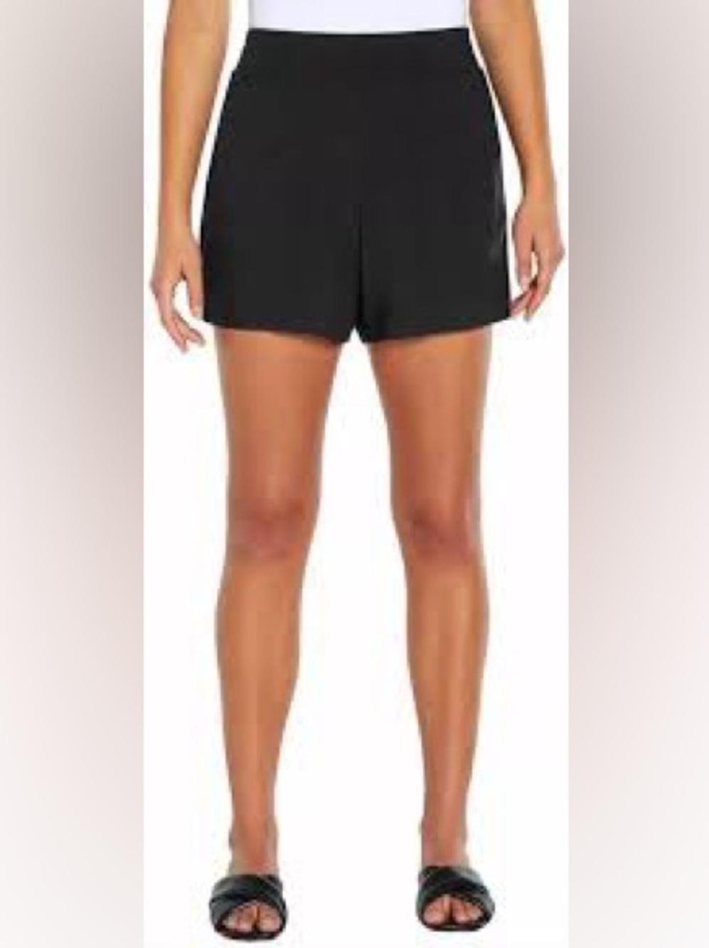 Wildfox Black Lightweight Pull On Shorts Elastic Waist Pockets Size XL